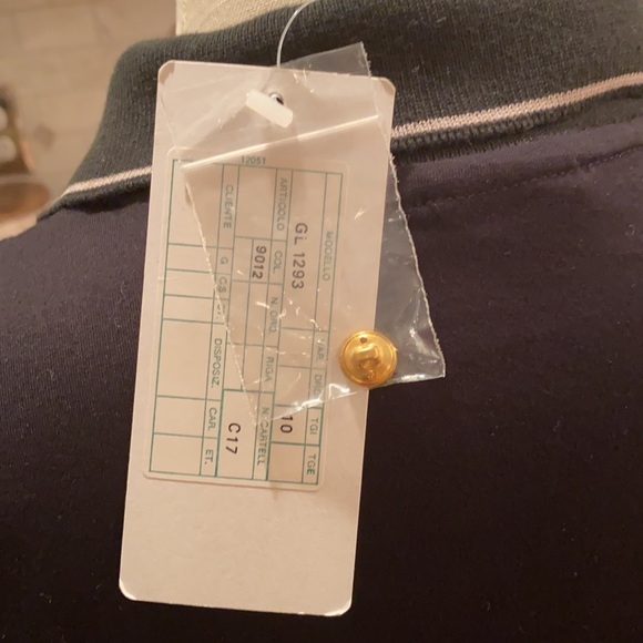 NWT POLO SHIRT SLEEVE GOLD BUTTON FRONT TOP w $4.99 Reduced Shipping - Picture 8 of 12